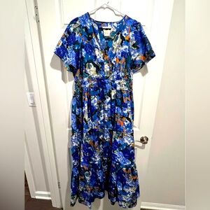 Anthropologie Somerset Ruffled Tiered Maxi Sundress